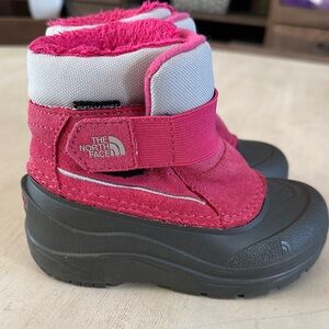 The North Face Kids' Fuchsia and Gray Boots